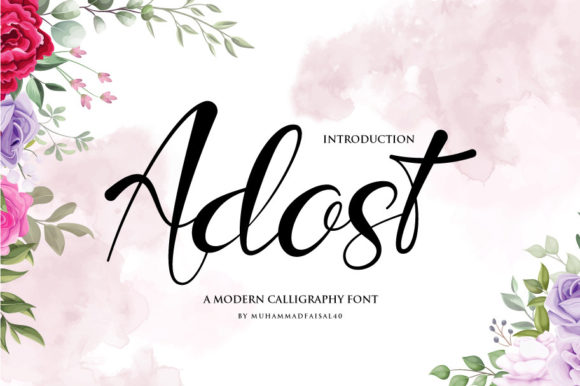Adost: A Delicate Script Font for Elegant Web Design