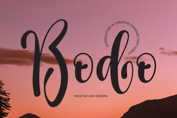 Bodo: A Handwritten Font for Elegant Web Design
