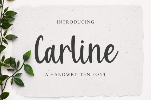 Carline: A Delicate and Elegant Handwritten Font for Crafters