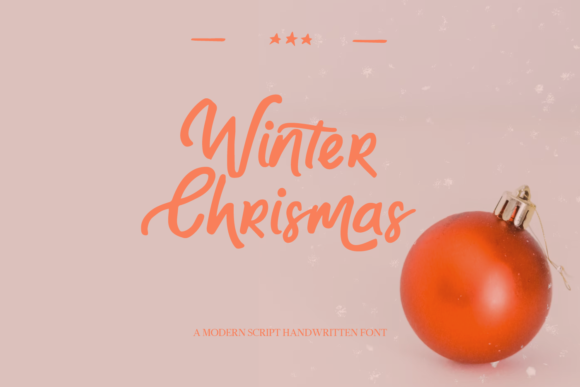Christmas and Winter: A Script Font for Elegant Design