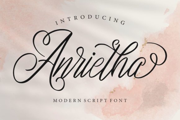 Discover Anrietha: The Perfect Script Font for Your Handmade Creations