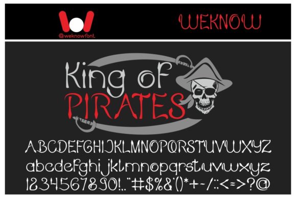 Discover King of Pirates: A Unique Gothic Font for Branding