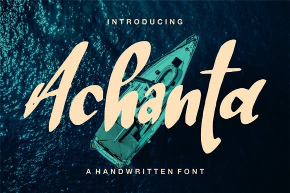 Elevate Your Brand with Achanta: A Handwritten Font for Business