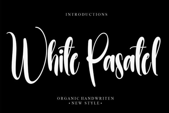 Elevate Your Brand with White Pasatel: A Premium Script Font