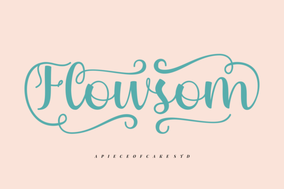 Enhance Your Brand with Flowsom, the Elegant Script Font