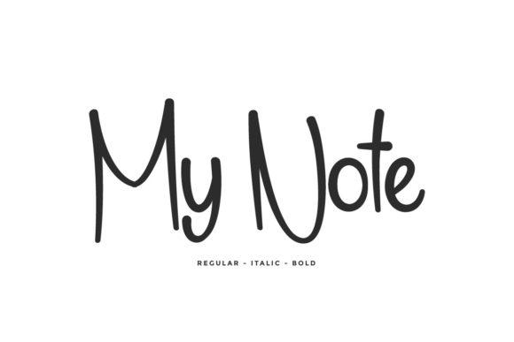 Enhance Your Brand with My Note: A Stylish Script Font