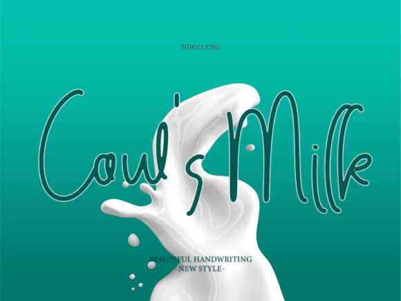 Exploring Cow s Milk: A Charming Script Font for Editorial Design