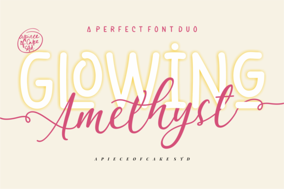 Glowing Amethyst: A Chic and Cheery Typeface for Your Next Campaign