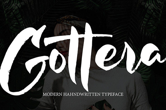 Gottera: A Cool, Brushed Handwritten Font for Modern Brands