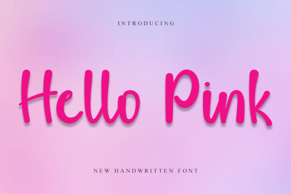 Hello Pink: A Delicate and Elegant Handwritten Font for Crafters