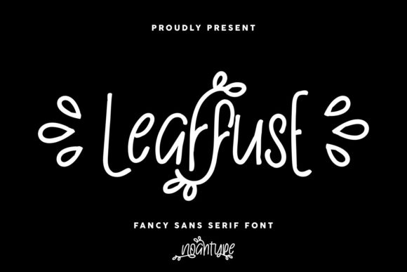 Leaffuse: A Delicate and Chic Handwritten Font for Editorial Design