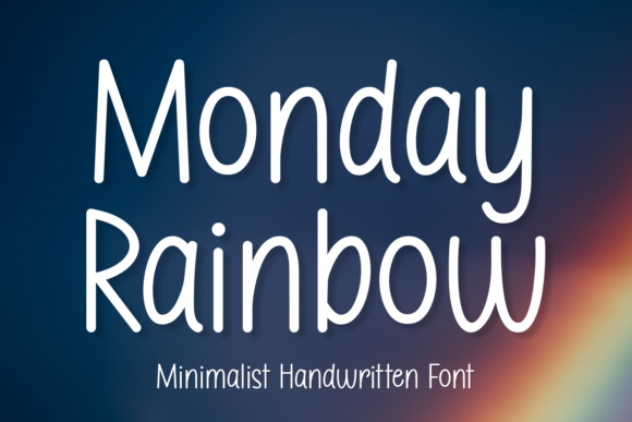 Monday Rainbow: A Handwritten Font for Modern Web Design