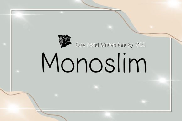 Monoslim: A Handwritten Font for Modern Web Design