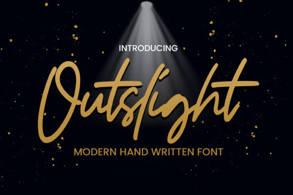 Outslight: A Calligraphy Font for Elegant Editorial Design