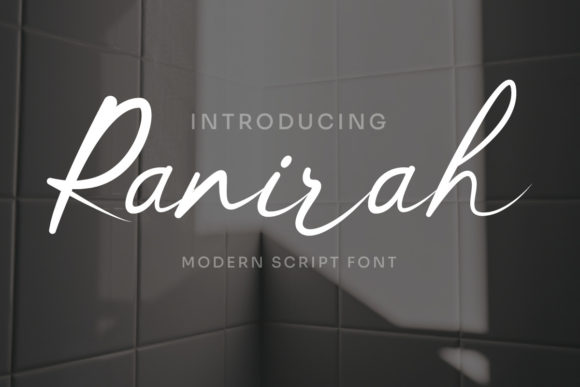 Ranirah: A Refined Script Font for Editorial Elegance