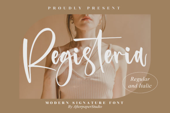 Registeria: A Script Font with Modern Elegance