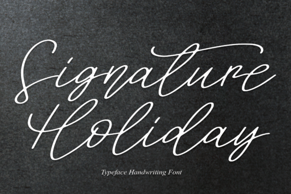 Signature Holiday: A Charming and Elegant Font for Designers