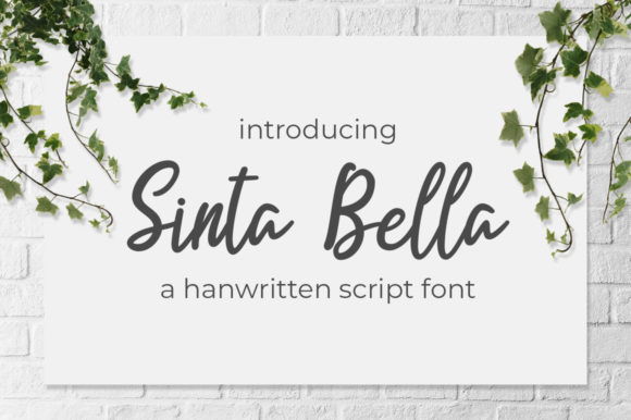 Sinta Bella: A Script Font with Elegance and Grace