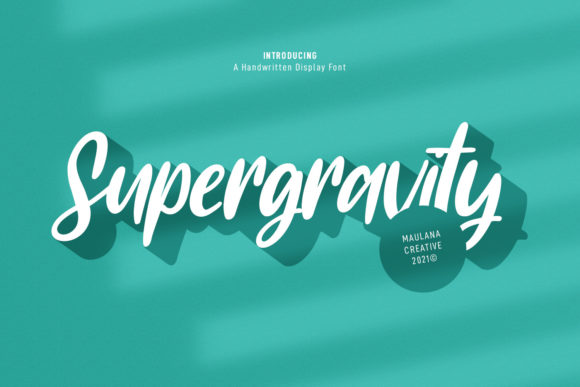 Supergravity: A Premium Script Font for Elegant Campaigns