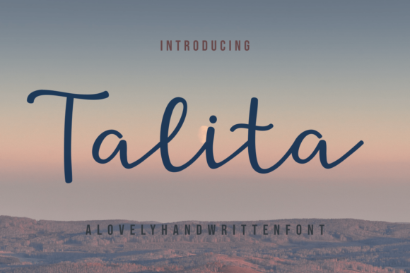 Talita: A Handwritten Font for Editorial Charm